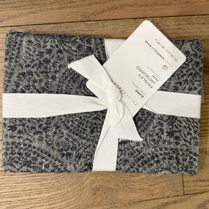 NWT! Pottery Barn Paisley Jacquard EURO Sham Blue x3